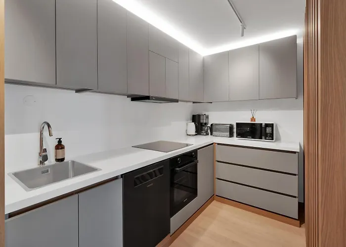 Moderne Sentrumsdrom Med Balkong Apartment